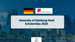 University of Hamburg campus building with students, representing a world-class education opportunity through the fully funded merit scholarships 2025.