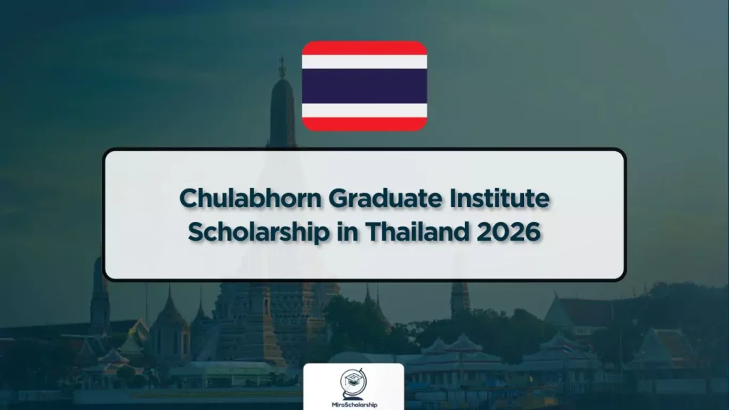Chulabhorn Graduate Institute Scholarship in Thailand 2026