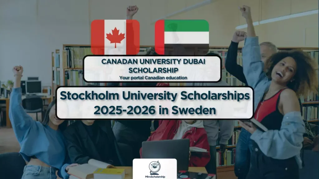 Canadian University Dubai campus with students studying.