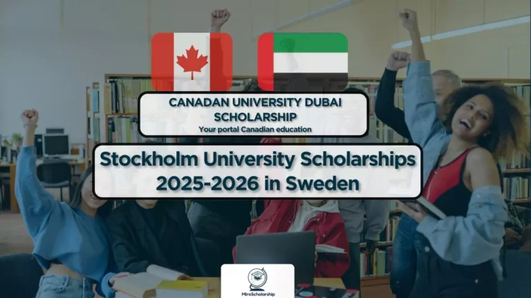 Canadian University Dubai campus with students studying.