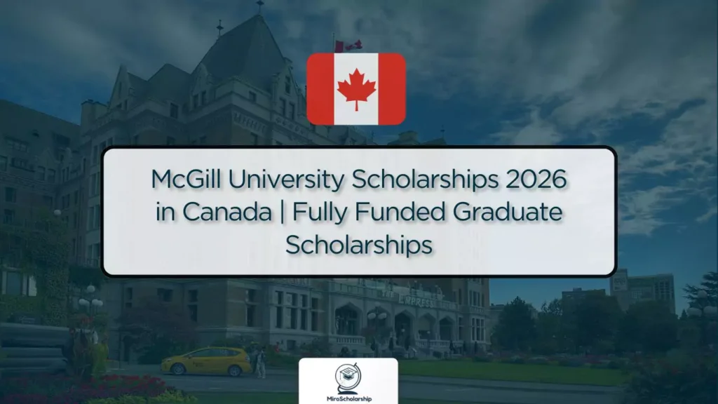 International McGill students working together in a group on campus.